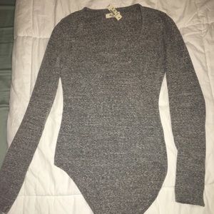 Madewell Gray Bodysuit